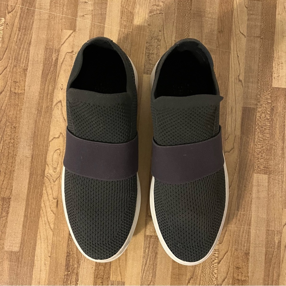 Eileen Fisher Dark Gray Stretch Fit Slip On Sneakers Shoes Size 7.5 - Picture 3 of 10
